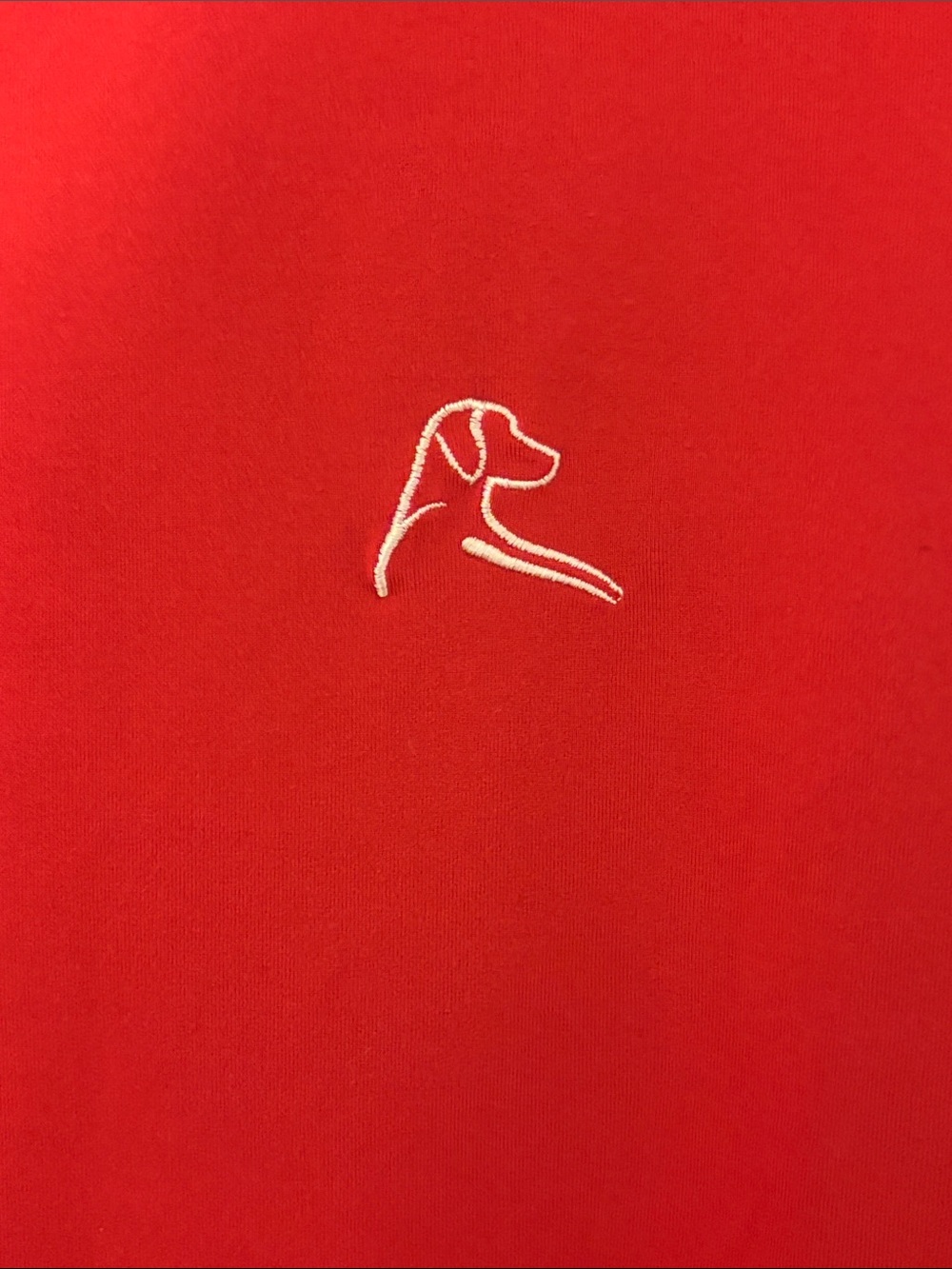 Rhoback Red Quarter-Zip Pullover with Navy Trim XXL - Picture 3 of 4